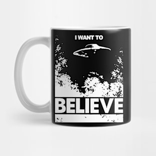 I Want To Believe X-retro style poster Mug